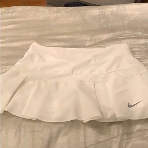White Nike pleaded tennis skirt